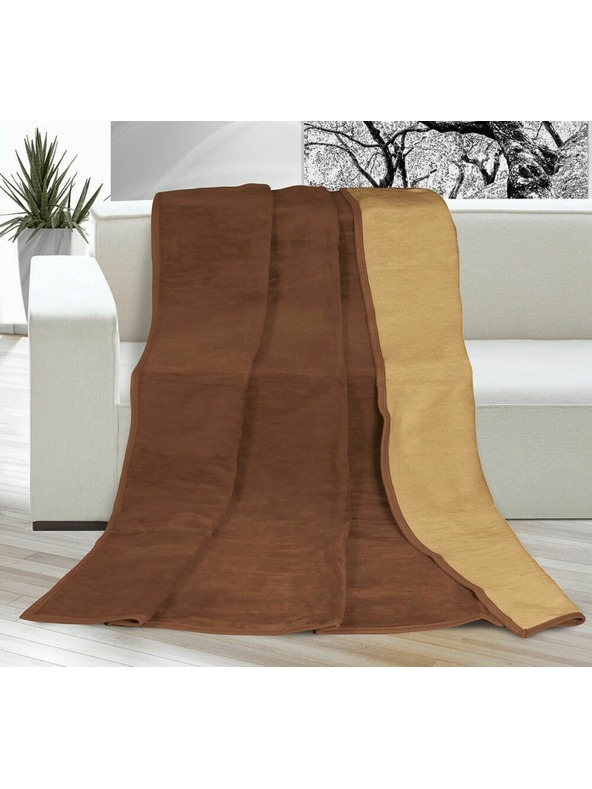 Bellatex Takaró egyszínű 150x200cm csokoládé / mogyoró