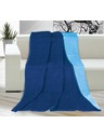 Bellatex Egyszínű takaró 150x200cm sötétkék / világoskék