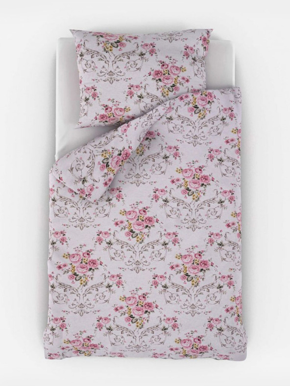 Kvalitex Francia pamut ágynemű PROVENCE COLLECTION 220x200, 70x90cm CLER pink