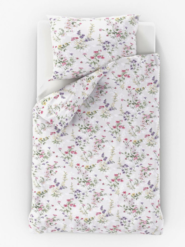 Kvalitex PROVENCE COLLECTION bővített pamut ágynemű 140x220, 70x90cm FLORENCE szürke