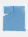 Kvalitex Francia egyszínű pamut ágynemű 200x200, 70x90cm kék