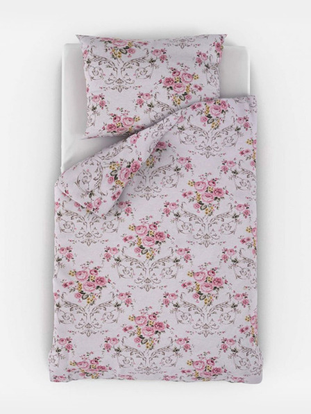 Kvalitex Francia pamut ágynemű PROVENCE COLLECTION 240x200, 70x90cm CLER rózsaszínű