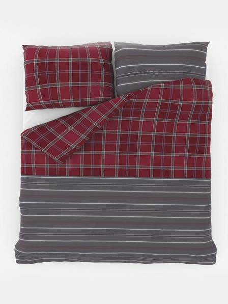 Kvalitex Klasszikus pamut ágynemű DELUX 140x200, 70x90cm CAMPUS szürke