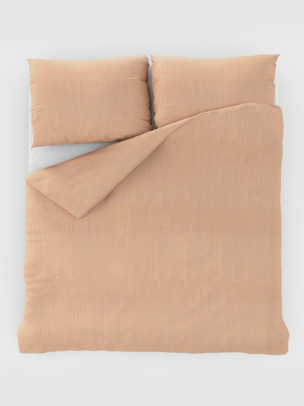 Kvalitex Francia krepp ágynemű 220x200, 70x90cm lazac Kvalitex