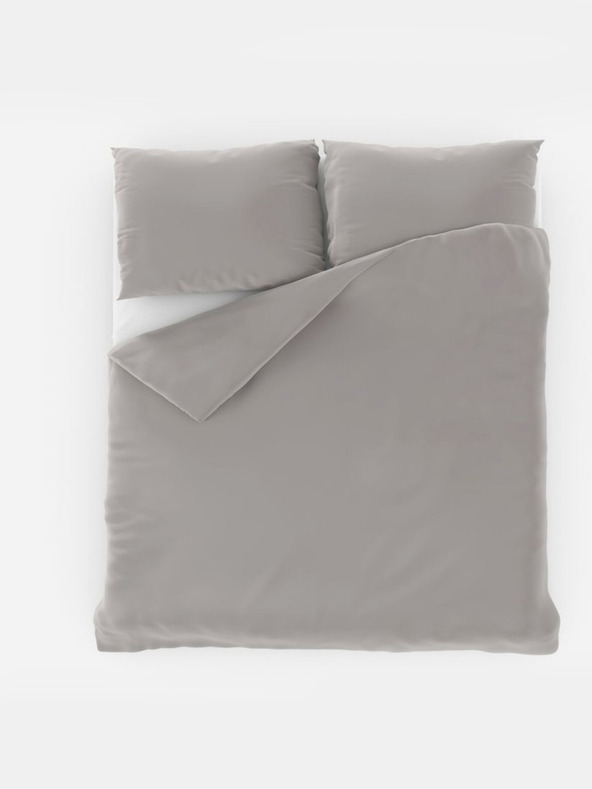 Kvalitex Fényű szatén francia ágynemű LUXURY COLLECTION 1+2, 240x200, 70x90cm világosszürke