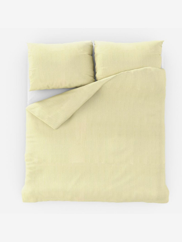 Kvalitex Francia krepp ágynemű 220x200, 70x90cm törtfehér Kvalitex