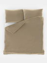 Kvalitex Szatén francia ágynemű LUXURY COLLECTION 1+2, 240x200, 70x90cm bézs színben