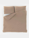 Kvalitex Egyszínű pamut ágynemű 140x200, 70x90cm bézs Kvalitex