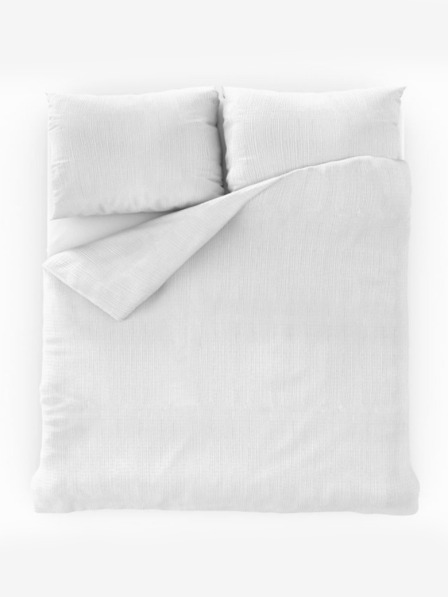 Kvalitex Francia krepp ágynemű 240x200, 70x90cm fehér Kvalitex