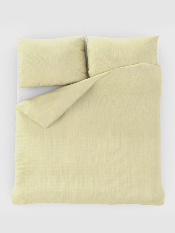 Kvalitex Klasszikus krepp ágyneműhuzat 140x200, 70x90cm tejszínes Kvalitex