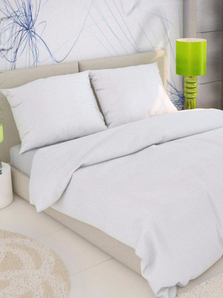 Kvalitex Klasszikus krepp ágyneműhuzat 140x200, 70x90cm fehér Kvalitex