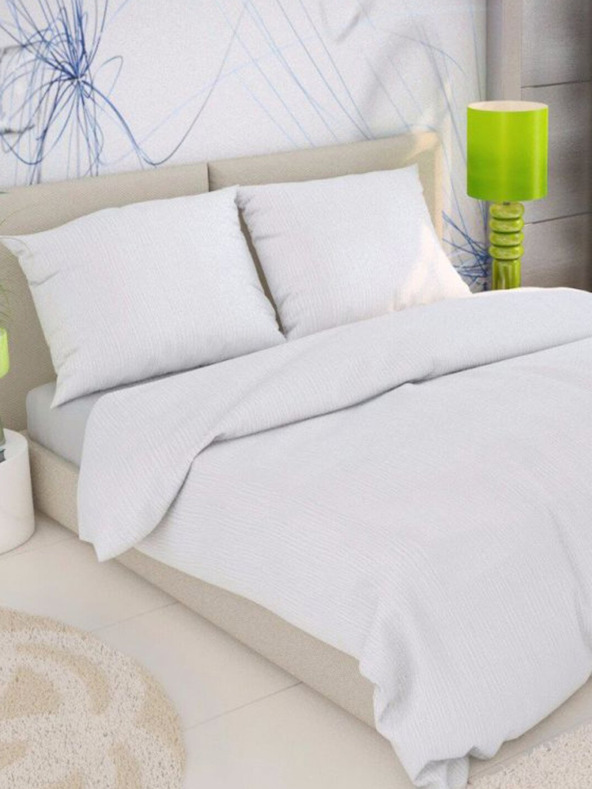 Kvalitex Klasszikus krepp ágyneműhuzat 140x200, 70x90cm fehér Kvalitex