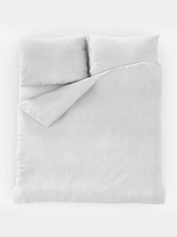 Kvalitex Klasszikus krepp ágyneműhuzat 140x200, 70x90cm fehér Kvalitex