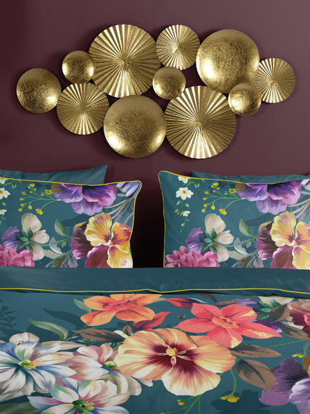 Descanso Petrol színű szatén ágynemű Descanso 140 x 220 cm