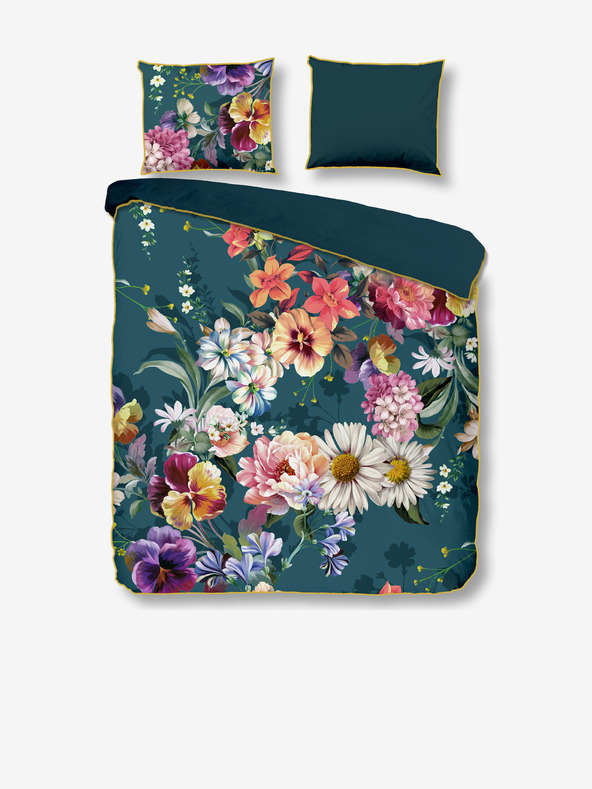 Descanso Petrol színű szatén ágynemű Descanso 140 x 220 cm