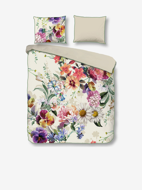 Descanso Krémszínű szatén Descanso ágynemű 140 x 220 cm