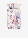 Descanso Rózsaszín és krémszínű szatén ágynemű Descanso 140 x 220 cm