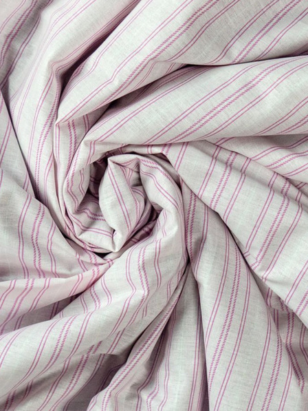 Kvalitex Pamut feszítőlap 90x200cm rózsaszín csíkos Kvalitex