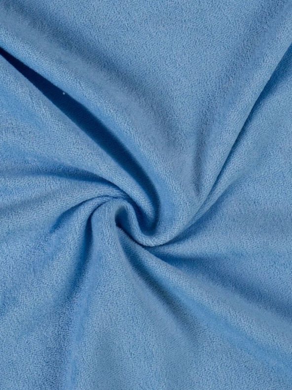 Kvalitex Frottír egyszemélyes lepedő 90x200cm világoskék Kvalitex