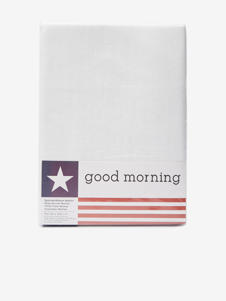 Good Morning 90/100x200 Fehér Good Morning védőlepedő - Fehér Good Morning védőlepedő