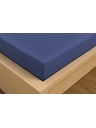 Kvalitex Luxury Collection szatén lepedő 200x200cm sötétkék Kvalitex
