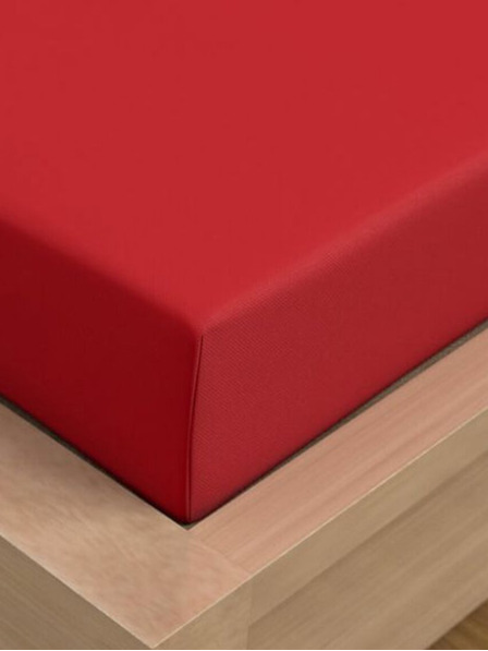 Kvalitex Luxury Collection szatén lepedő 220x200cm piros Kvalitex