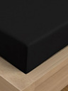 Kvalitex Szatén lepedő Luxury Collection 220x200cm fekete Kvalitex