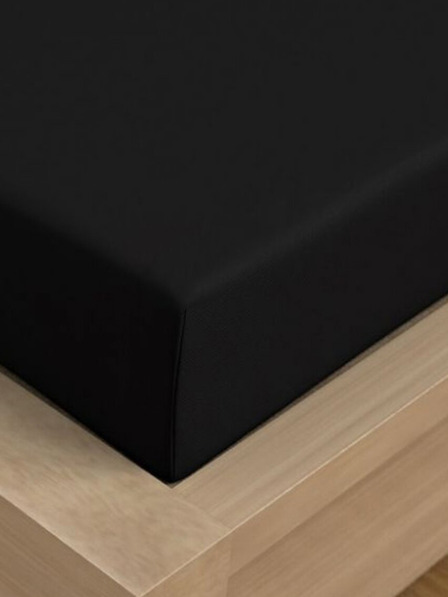 Kvalitex Szatén lepedő Luxury Collection 200x200cm fekete Kvalitex