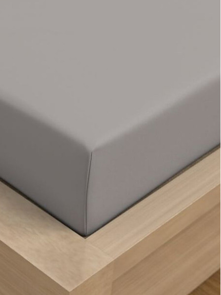 Kvalitex Szatén lepedő Luxury Collection 200x200cm világosszürke Kvalitex