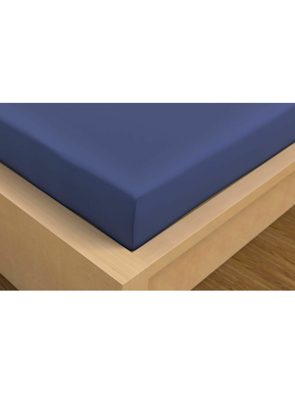 Kvalitex Szatén lepedő Luxury Collection 220x200cm sötétkék Kvalitex