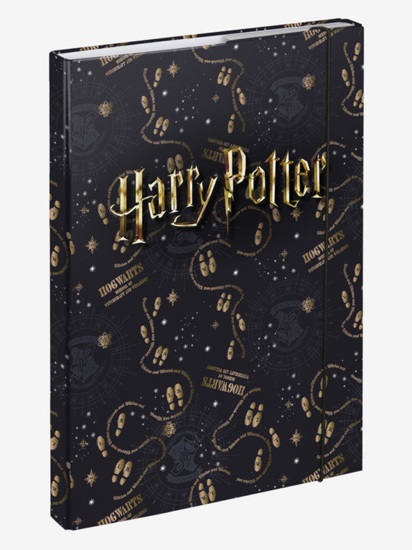 BAAGL  Fekete iskolai füzetborító A4 Harry Potter Tekergők térképe Baagl