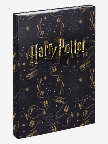 BAAGL  Fekete iskolai füzetborító A4 Harry Potter Tekergők térképe Baagl