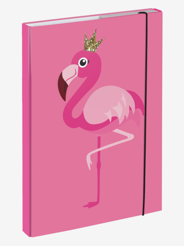 BAAGL  Rózsaszín iskolai füzetborítók A4 Flamingo Baagl