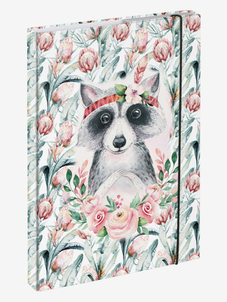 BAAGL  Fehér Iskolai füzetborító A4 Mosómedve Baagl