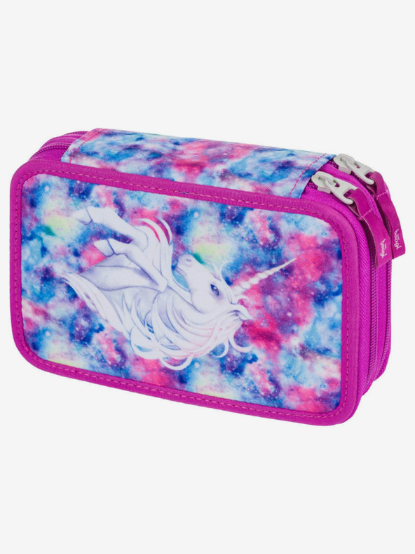 BAAGL  Rózsaszín iskolatáska kétszintes Baagl Egyszarvú Baagl Unicorn