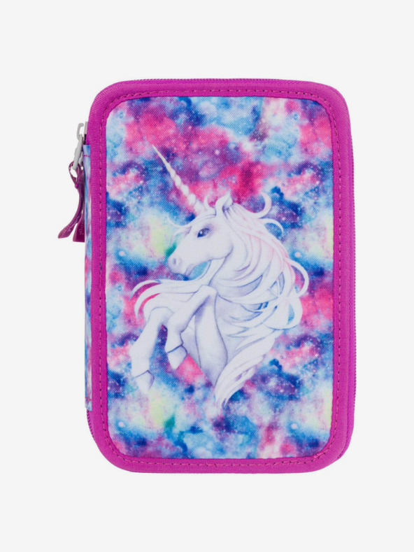 BAAGL  Rózsaszín iskolatáska kétszintes Baagl Egyszarvú Baagl Unicorn