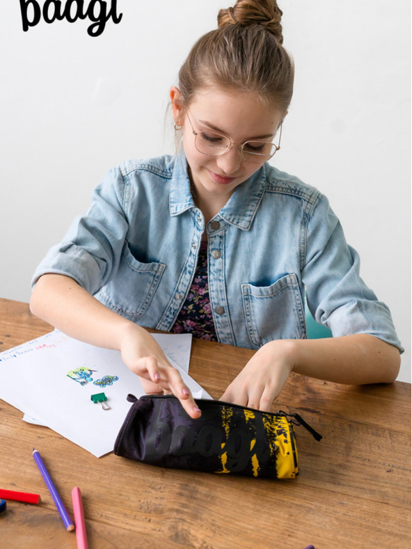 BAAGL  Szürke iskolatáska Baagl Dune