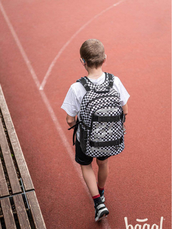 BAAGL  Fekete 3 szett skate ska: hátizsák, tolltartó, táska Baagl