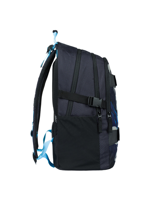 BAAGL  Fekete iskolai hátizsák Skate Bluelight Baagl