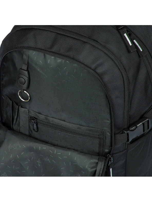 BAAGL  Fekete iskolai hátizsák Skate Bluelight Baagl