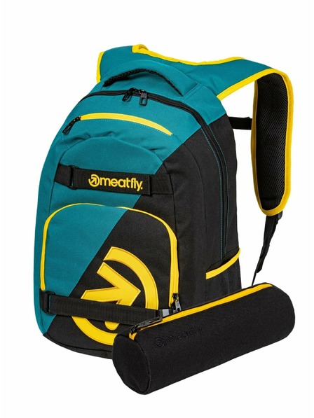 Meatfly Meatfly hátizsák Exile Black / Snake Green 24 L | Zöld | Térfogat 24 L