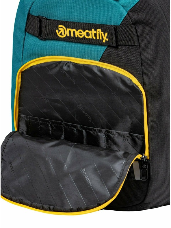 Meatfly Meatfly hátizsák Exile Black / Snake Green 24 L | Zöld | Térfogat 24 L