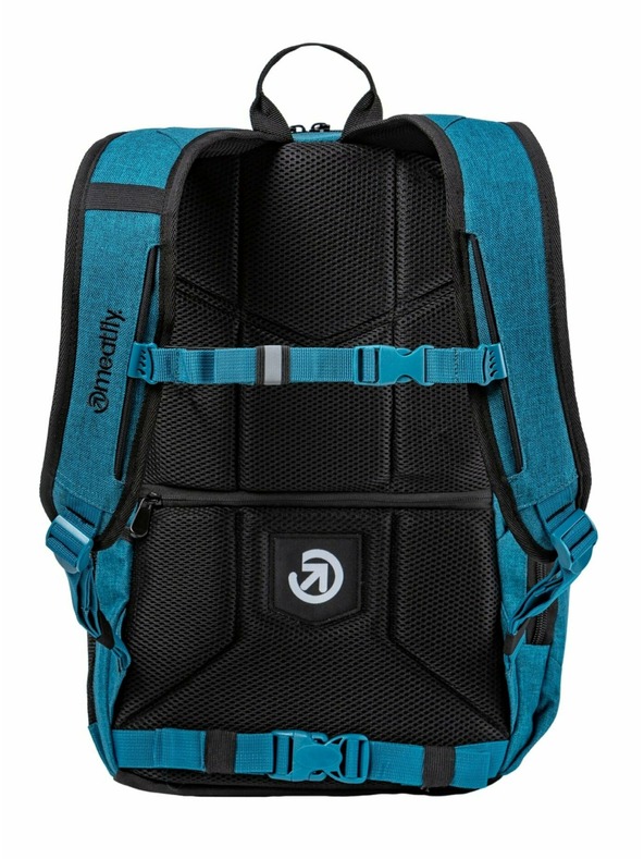 Meatfly Meatfly hátizsák Basejumper Petrol Heather / Black 22 L | Kék | Térfogat 22 L