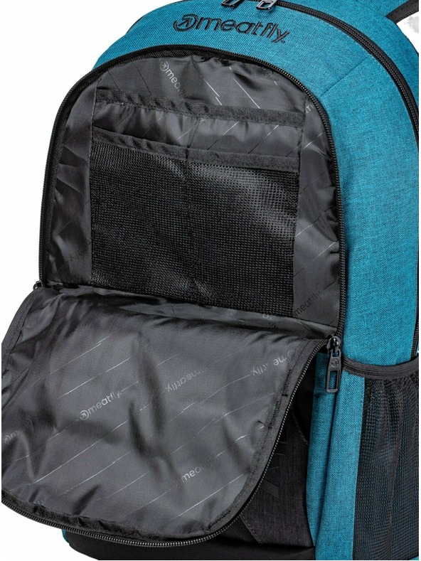 Meatfly Meatfly hátizsák Basejumper Petrol Heather / Black 22 L | Kék | Térfogat 22 L