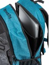 Meatfly Meatfly hátizsák Basejumper Petrol Heather / Black 22 L | Kék | Térfogat 22 L