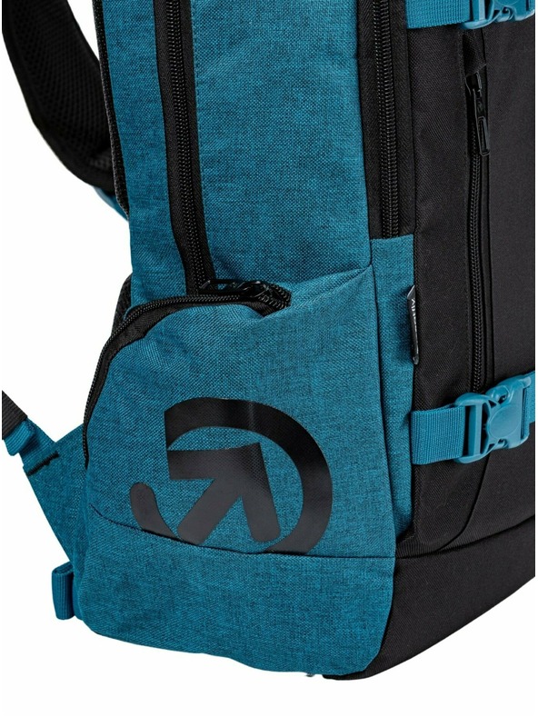 Meatfly Meatfly hátizsák Basejumper Petrol Heather / Black 22 L | Kék | Térfogat 22 L