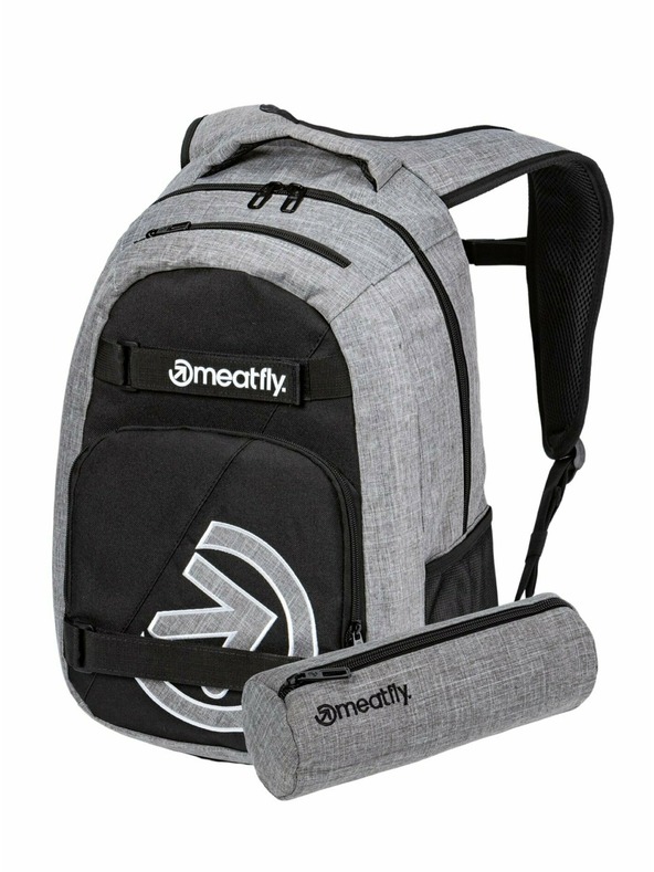 Meatfly Meatfly Exile hátizsák Black / Grey Heather 24 L