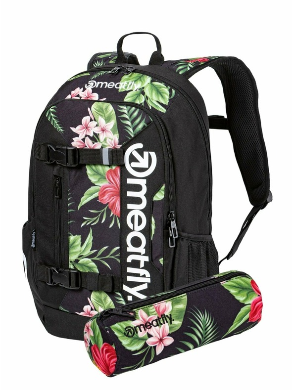 Meatfly Meatfly Basejumper hátizsák Tropical Black 22 L