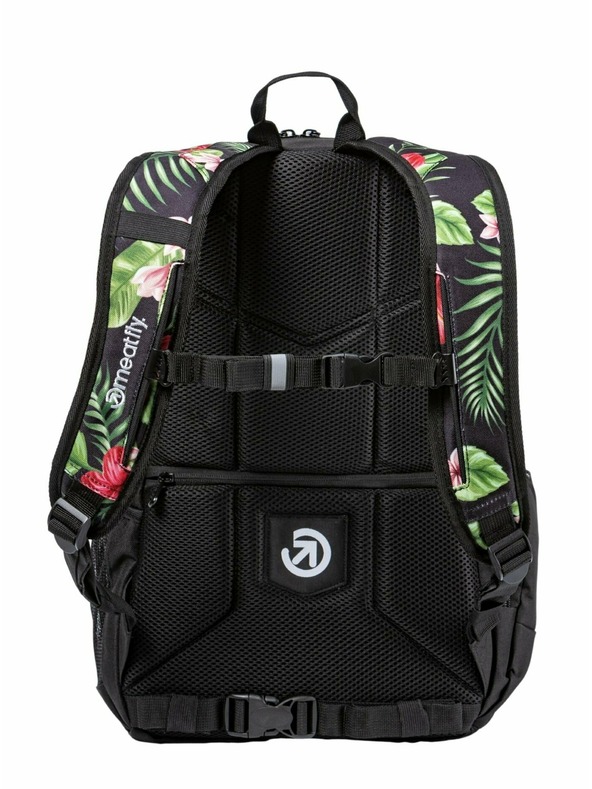 Meatfly Meatfly Basejumper hátizsák Tropical Black 22 L