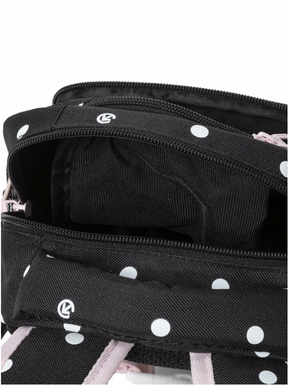 Meatfly Meatfly Levi hátizsák Black Dots 10 L | Fekete | Térfogat 10 L